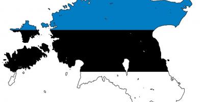 Kat jeyografik nan Estoni drapo
