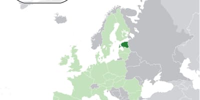 Estoni sou kat jeyografik la nan ewòp